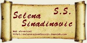 Selena Sinadinović vizit kartica